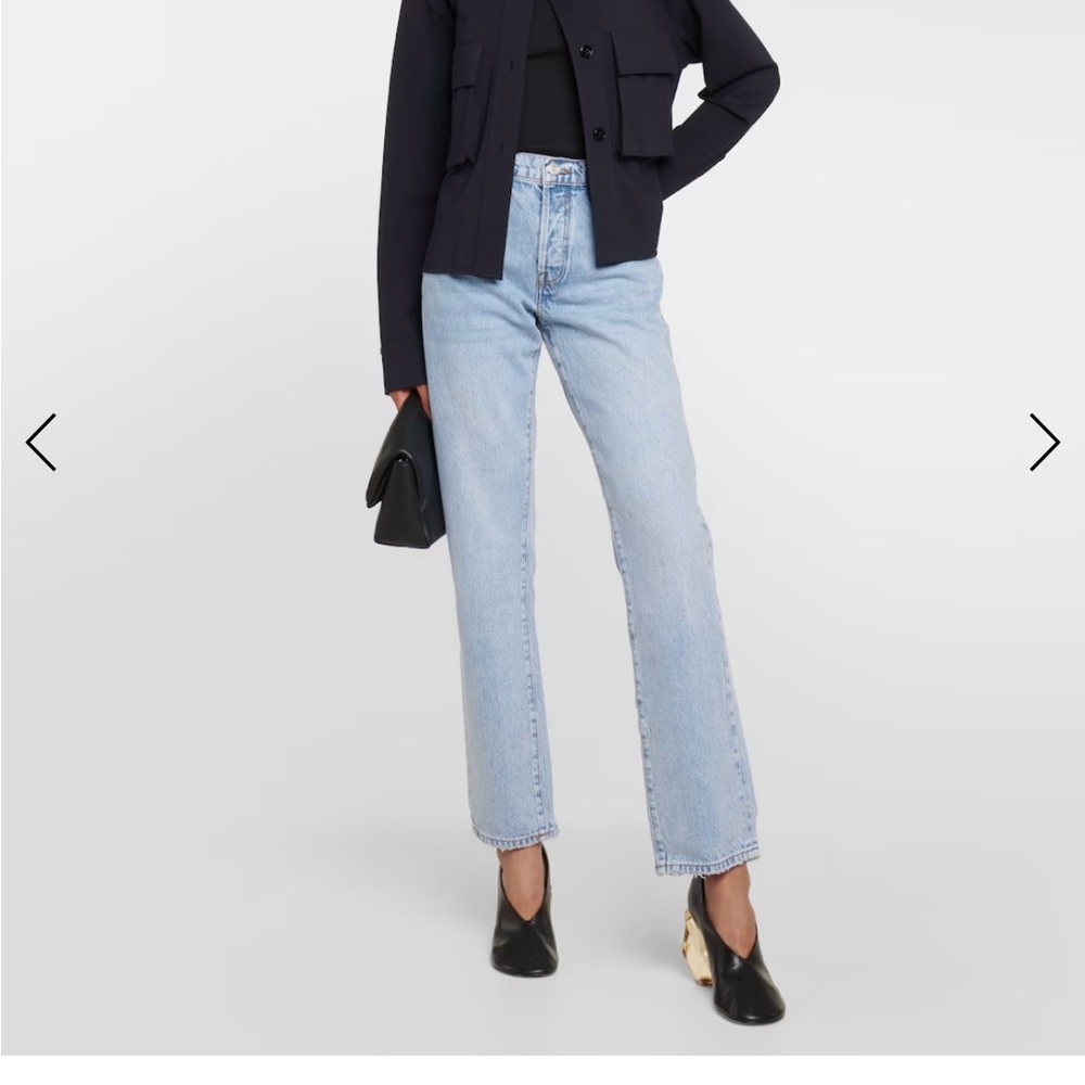 Frame Denim Le Slouche style with raw hem heel size 31. NWOT.